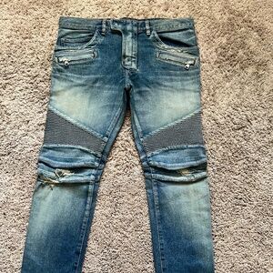 Balmain Biker Denim Jeans